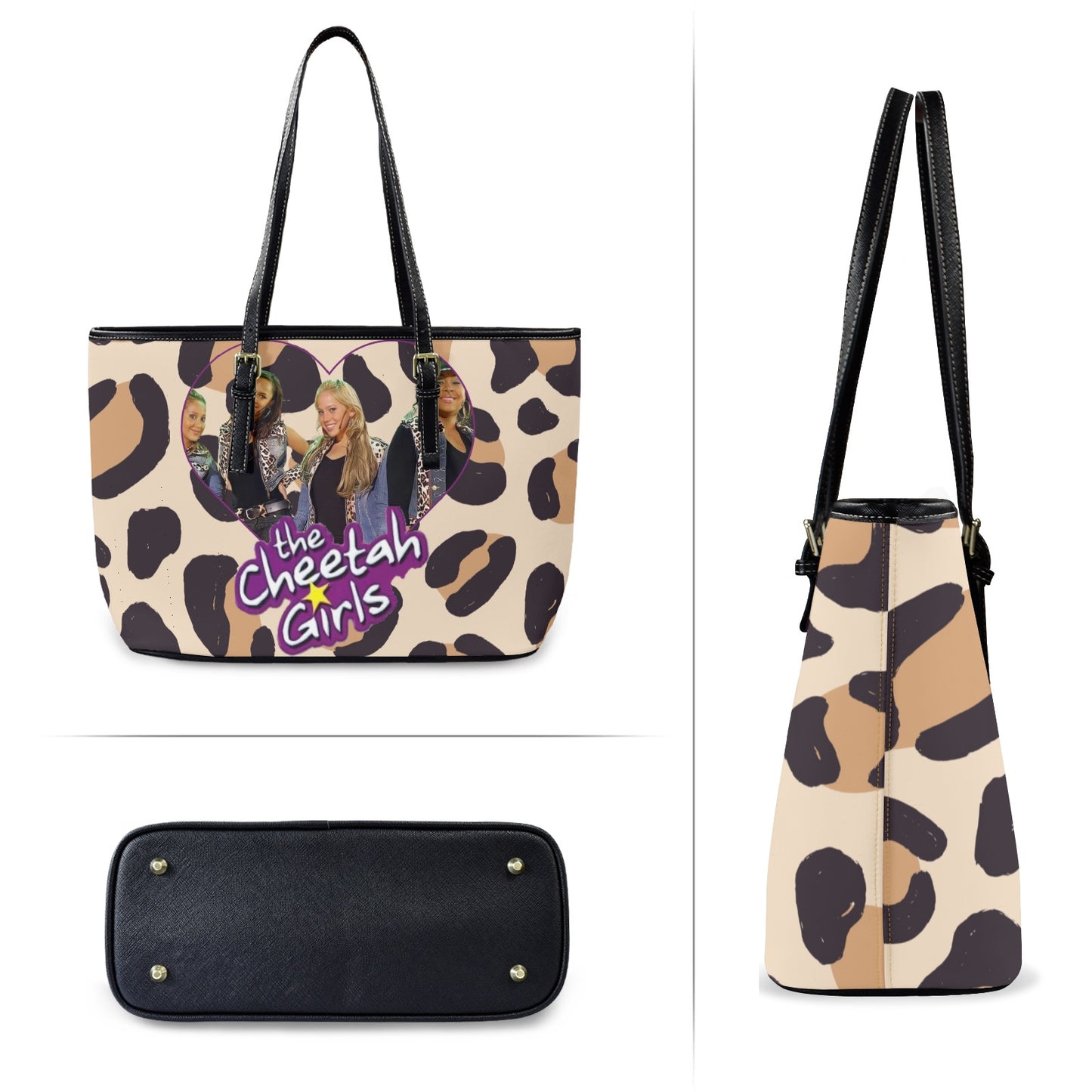 Cheetah-licious Leopard Print Tote Bag β Fierce Animal Print Purse with Girl Squad Energy | Trendy Everyday Shoulder Bag