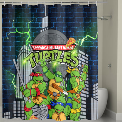 Teenage Mutant Ninja Turtles Shower Curtain 72" x 72"