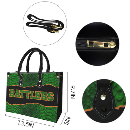 Game Day Spirit Tote Bag | Bold Green & Orange Statement Handbag | Sports Fan Accessory for Everyday Style