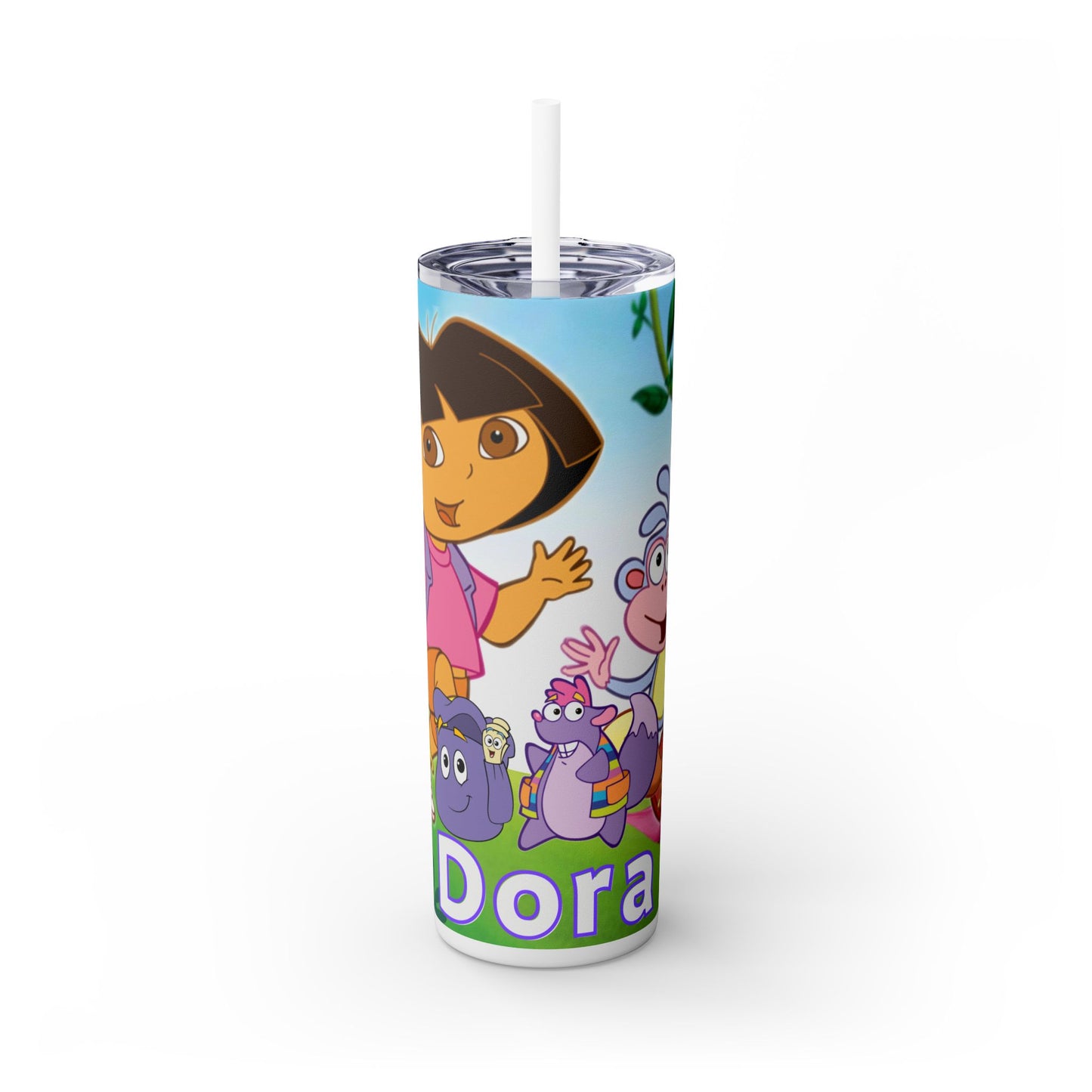 Dora Skinny Tumbler with Straw, 20oz