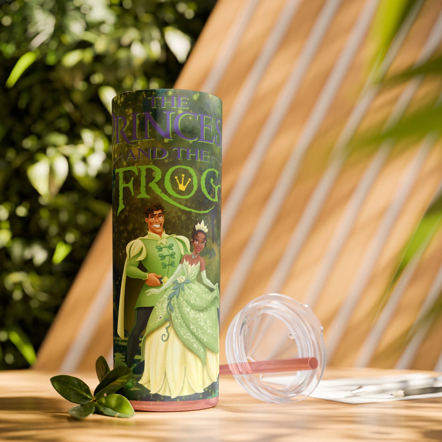 The Princess and the Frog - Skinny Tumbler with Straw, 20oz