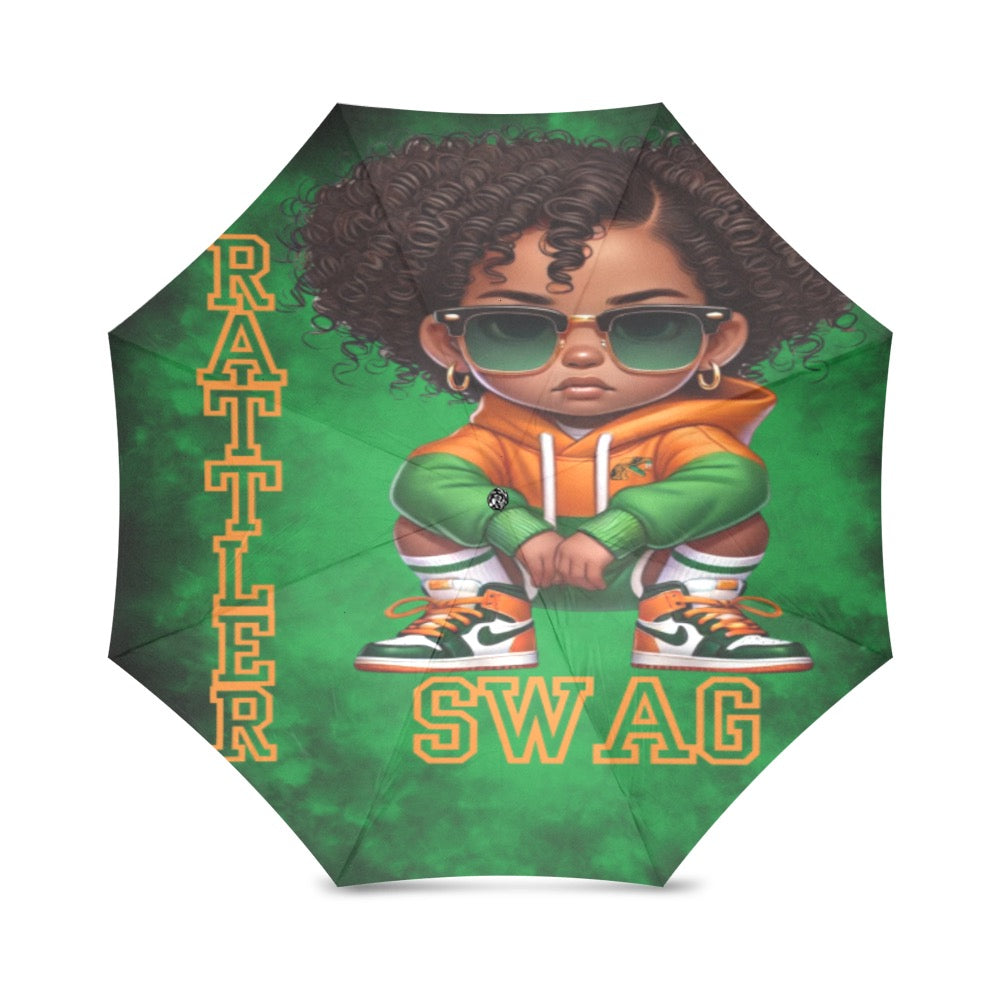 FAMU Green baby girl “Ratter Swag” umbrella Foldable Umbrella