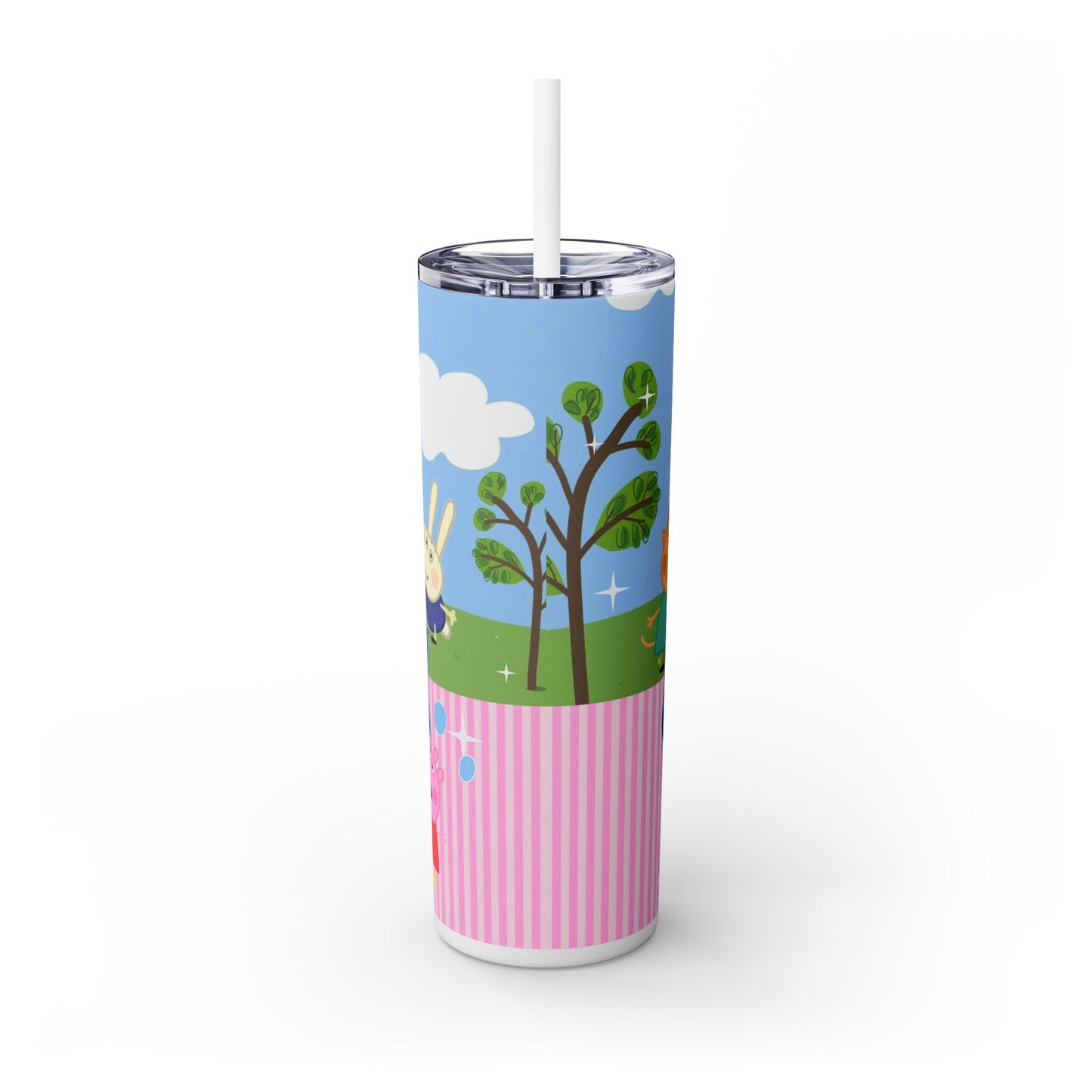 Peppa Pig Skinny Tumbler with Straw, 20oz