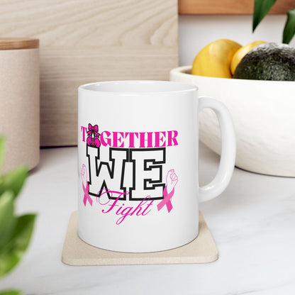 Mug - Together We Fight Breast Cancer Awareness Ceramic Mug