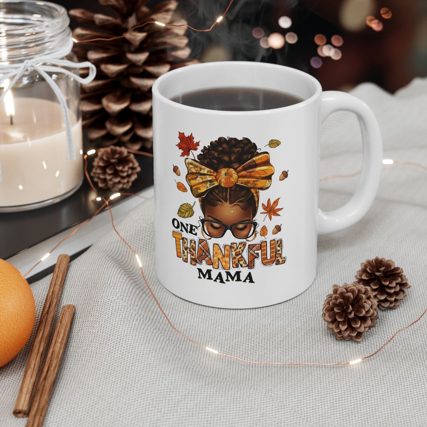 Mug - One Thankful Mama Ceramic Mug (11oz)