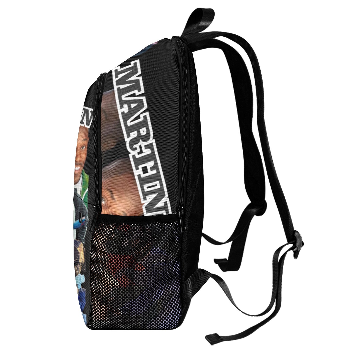 All Things Martin Fabric Backpack with Side Mesh Pockets (Model 1659)