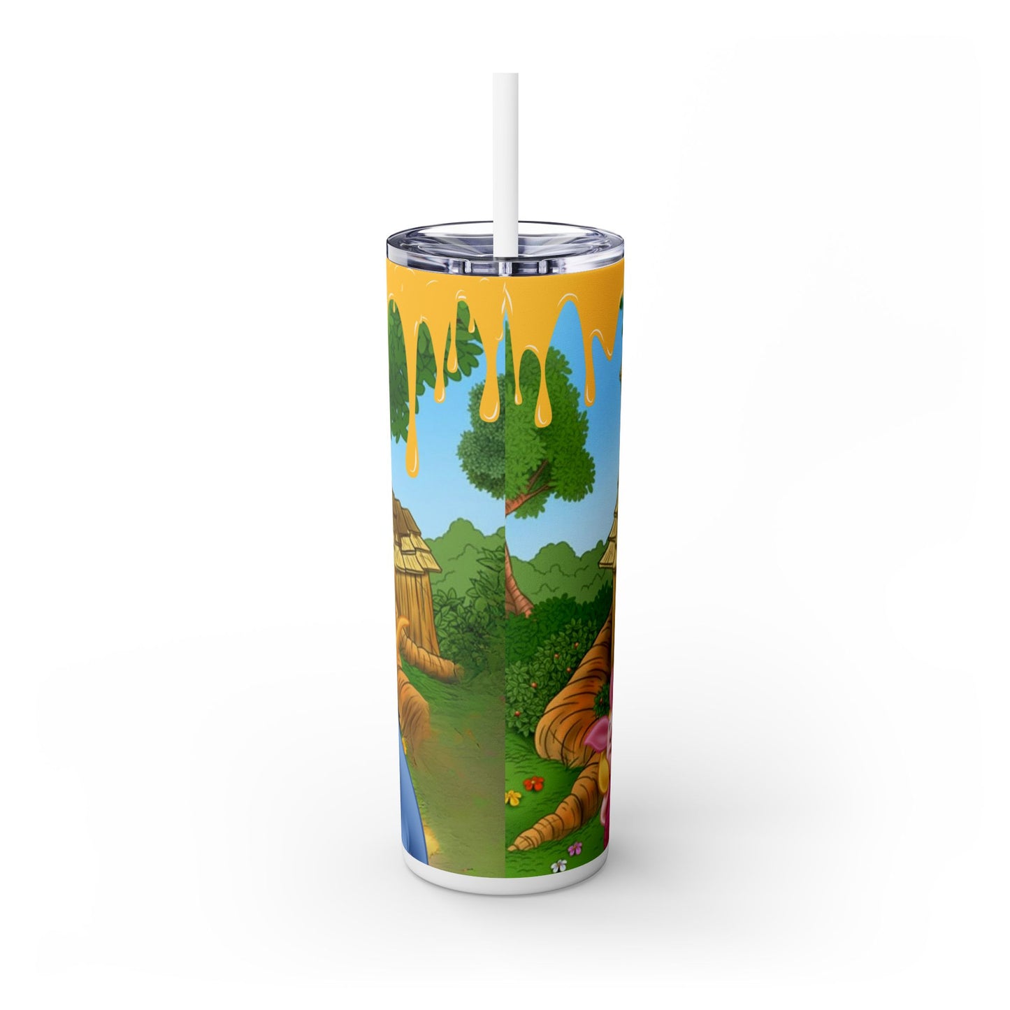 Winnie The Pooh Skinny Tumbler with Straw, 20oz