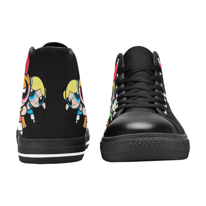 Power Puff Girls High Top Canvas Shoes for Kid