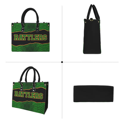 Game Day Spirit Tote Bag | Bold Green & Orange Statement Handbag | Sports Fan Accessory for Everyday Style