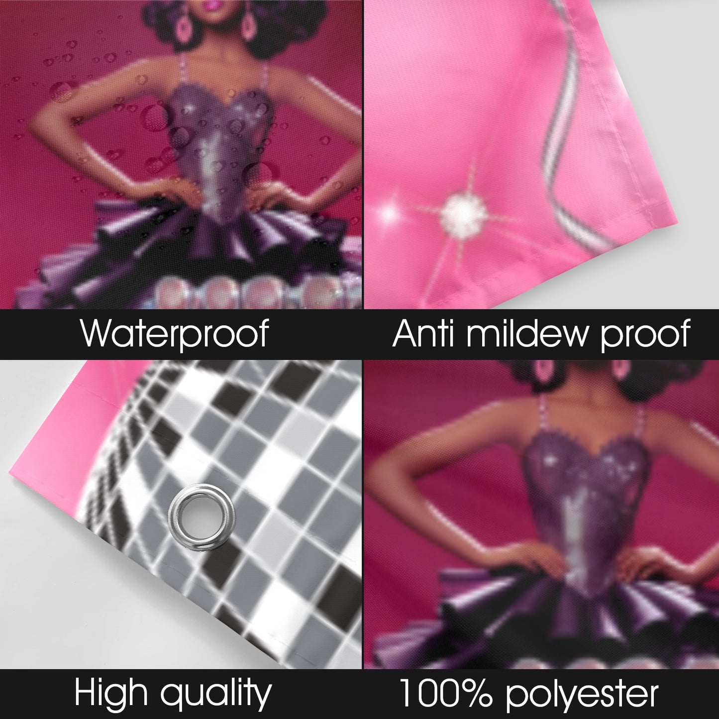 Barbie Shower Curtain 72"x84"