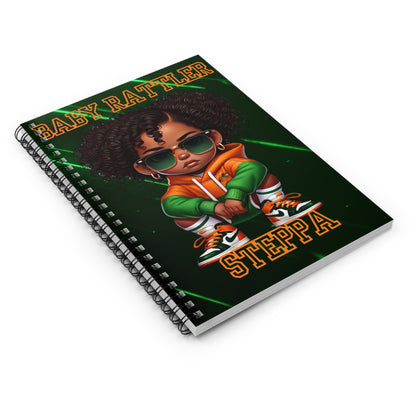 Baby Rattler Steppa Spiral Notebook - Ruled Line