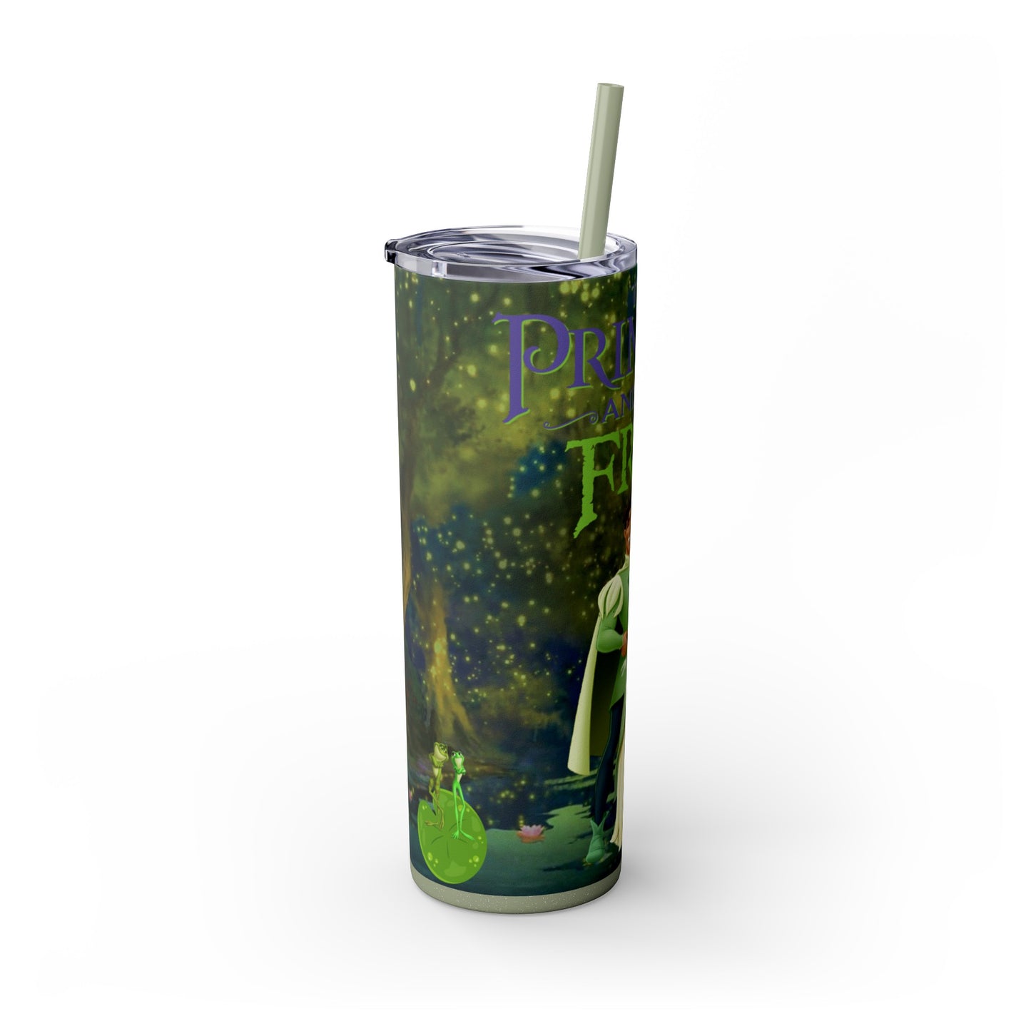 The Princess and the Frog - Skinny Tumbler with Straw, 20oz