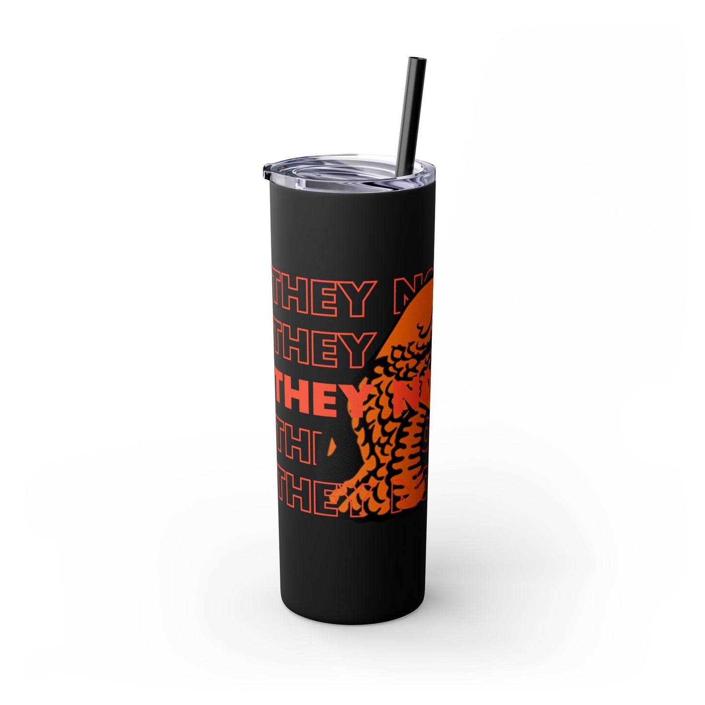 FAMU Rattler Snake “They not like us” Skinny Tumbler with Straw, 20oz