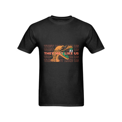 FAMU Ratter Snake “They not like us” Tshirt Men's T-Shirt in USA Size (Front Printing Only)