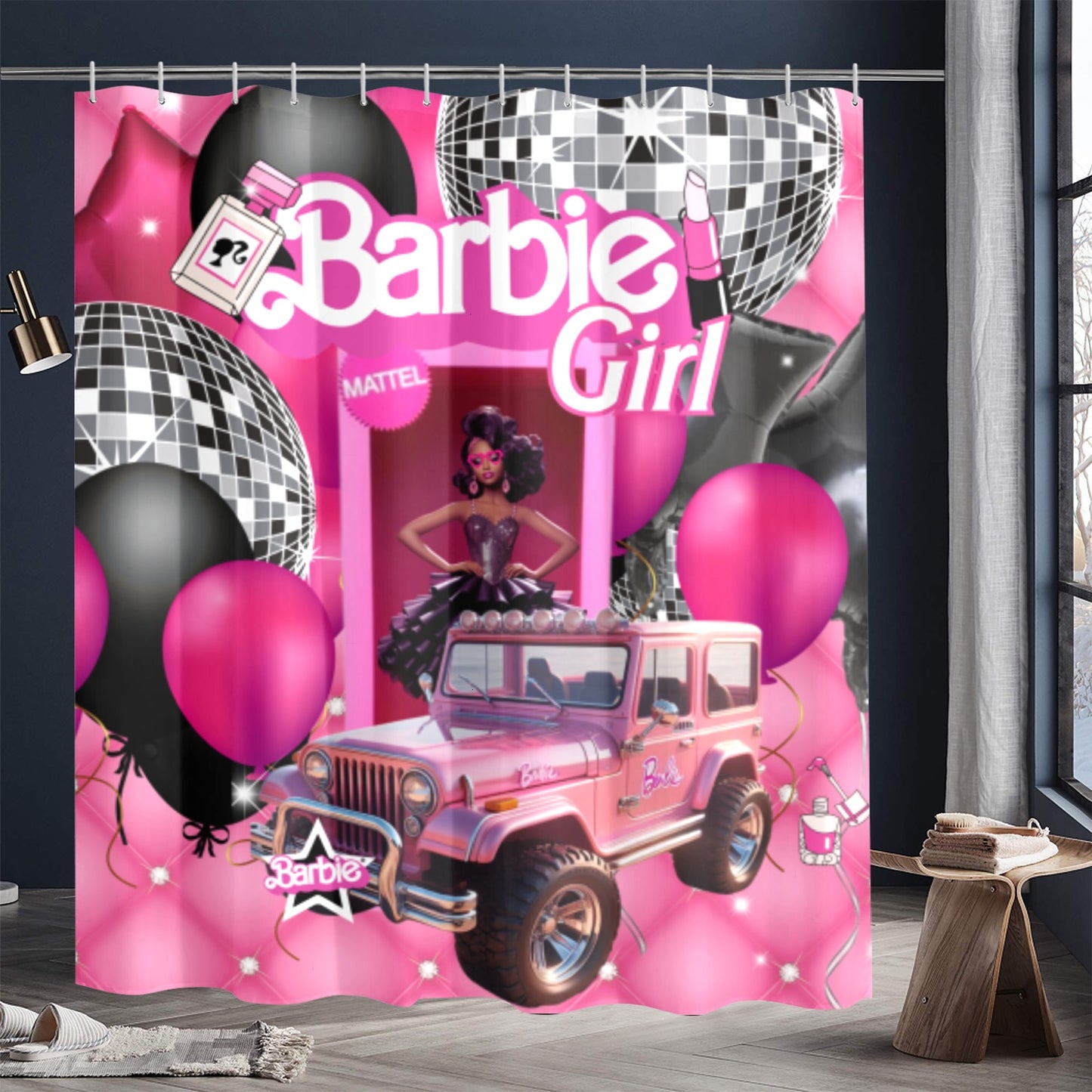 Barbie Shower Curtain 72"x84"