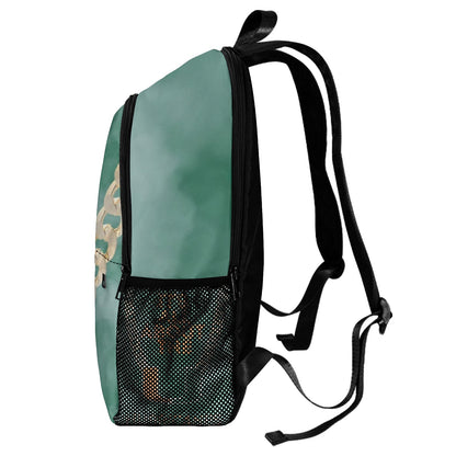 All About the U Backpack – Bold Green & Orange Streetwear Bag | Game Day Inspired Travel & Everyday Backpack