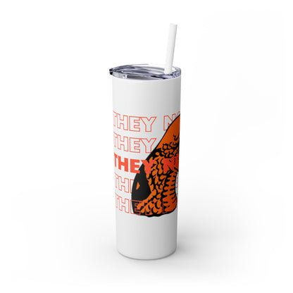 FAMU Rattler Snake “They not like us” Skinny Tumbler with Straw, 20oz