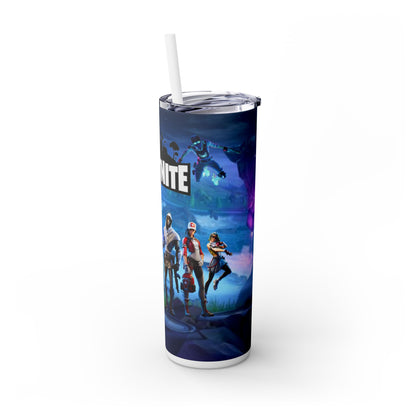 Fortnite Skinny Tumbler with Straw, 20oz