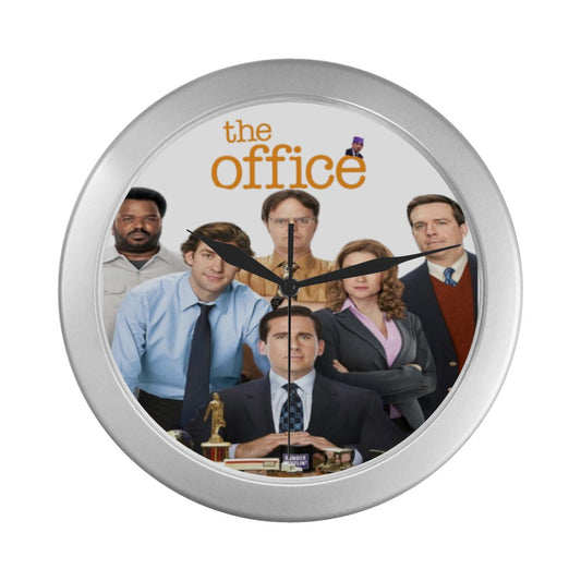 The Office Silver Color Wall Clock