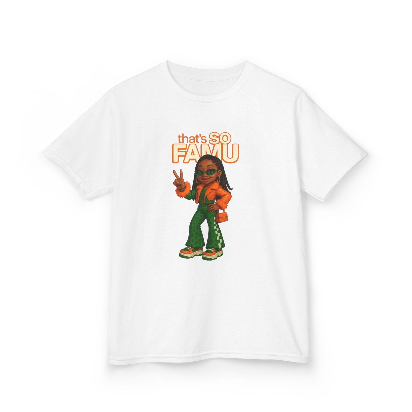 Kids Tee - That's So FAMU Youth Cotton Shirt, Trendy Graphic Tee, Fun Gift for Kids, Streetwear Fashion