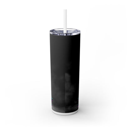 Chris Breezy Skinny Tumbler with Straw, 20oz