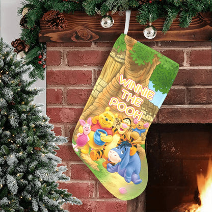 Winnie the Pooh Christmas Stocking (Without Folded Top)