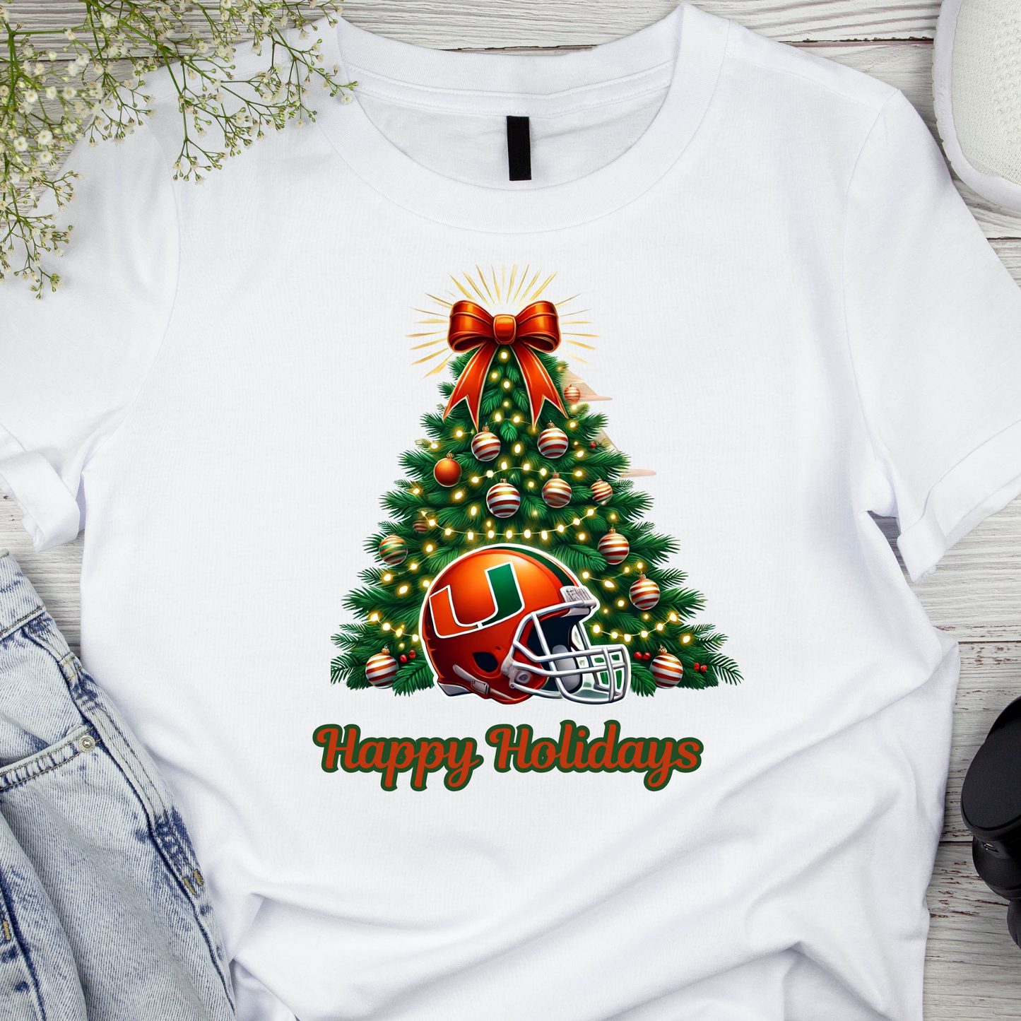 Sports Team Christmas Shirt (Miami Hurricanes)