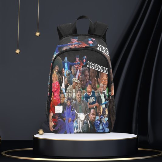 All Things Martin Backpack – Retro Comedy Collage Bag | Funny 90s Vibes | Bold Urban Streetwear Gift