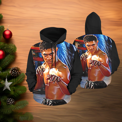 Adult - Glow Master Energy Hoodie – Retro Martial Arts Power Pullover | Vintage Fighter Style Streetwear | Holiday Gift | Last Dragon