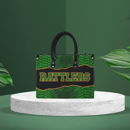 Game Day Spirit Tote Bag | Bold Green & Orange Statement Handbag | Sports Fan Accessory for Everyday Style