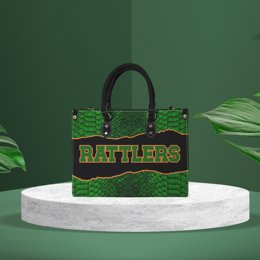 Game Day Spirit Tote Bag | Bold Green & Orange Statement Handbag | Sports Fan Accessory for Everyday Style