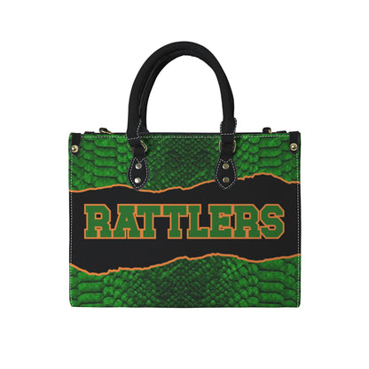 Game Day Spirit Tote Bag | Bold Green & Orange Statement Handbag | Sports Fan Accessory for Everyday Style