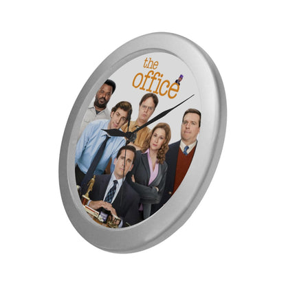 The Office Silver Color Wall Clock