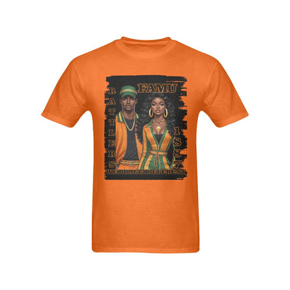 FAMU Ratters “we Bragg different ” orange  Tshirt Men's T-Shirt in USA Size (Front Printing Only)