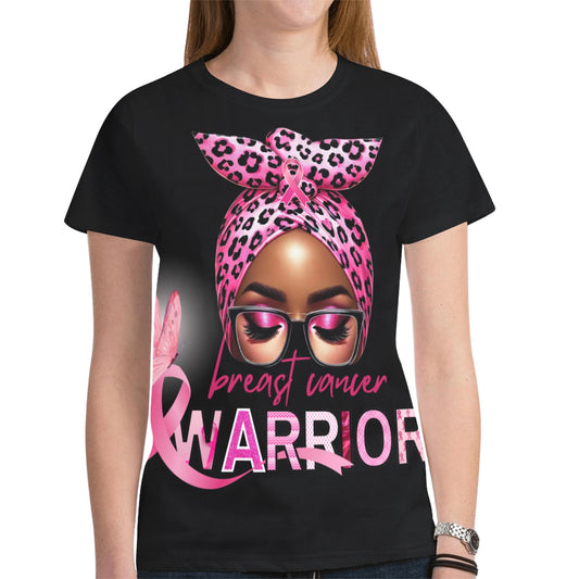 Breast Cancer Warrior T-shirt for Women